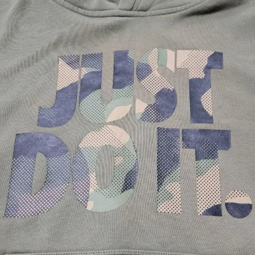 Nike Sweatshirt Size Large Youth Kids Nike Hoodie Just Do It Camo Graphic Print